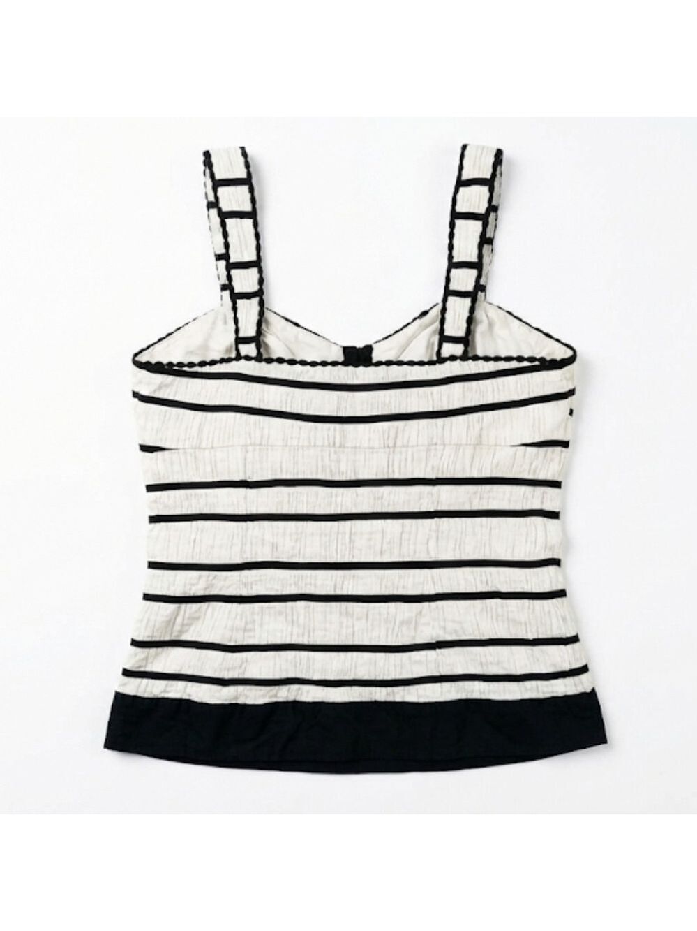 INC International Concepts Black White Striped Camisole - Picture 4 of 4